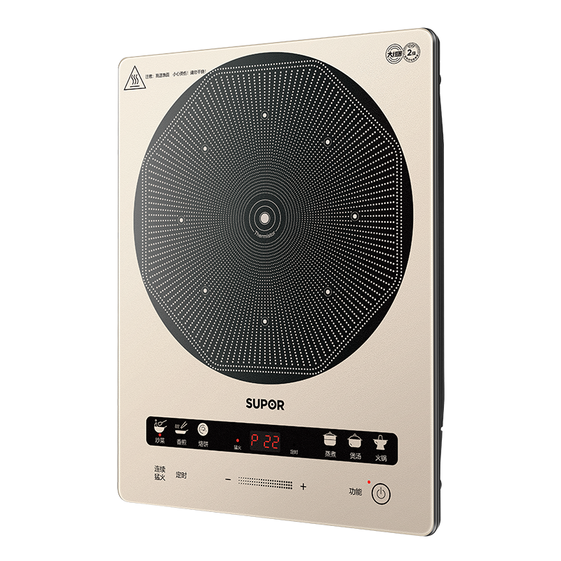 苏泊尔(SUPOR)风火轮系列电磁炉家用持续爆炒2200W大功率匀猛火电磁灶一体炫彩微晶整板C22-IA851D