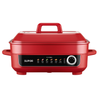 苏泊尔(SUPOR)多功能锅电火锅料理锅电烧烤锅家用电烤锅煎烤机多功能网红锅 5.5L H55FK189A