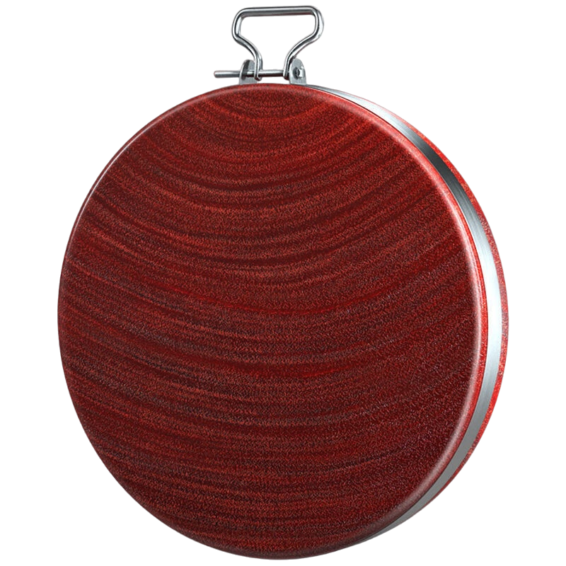 铁木菜板家用圆形实木砧板抗菌防霉整木案板大号刀板加厚 直径33cm厚度5cm