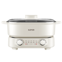 苏泊尔(SUPOR)鸳鸯电火锅家用多功能电煮锅火锅分体电热锅6L涮肉多用途锅 H60FK685Y