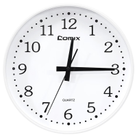 齐心 L820 挂钟 φ290mm 白