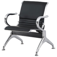 晋舰机场椅候诊椅输液椅公共座椅医院坐凳全垫休息椅等候椅单人位黑色