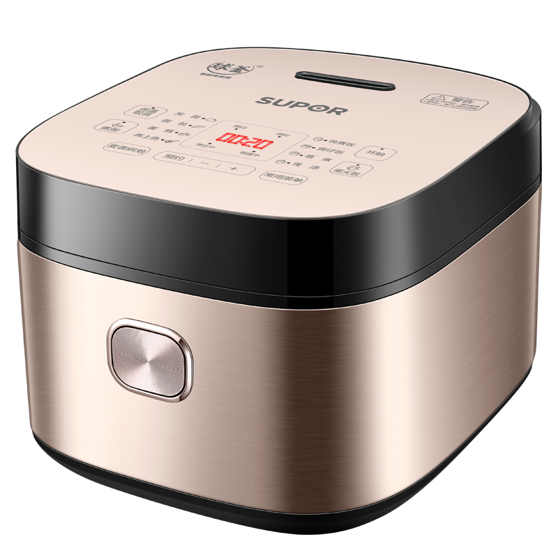 苏泊尔(SUPOR)电饭煲 电饭锅4L 蓝钻球釜内胆4-5人家用煮粥锅 微压柴火饭多功能智能煮饭锅 SF40FC873