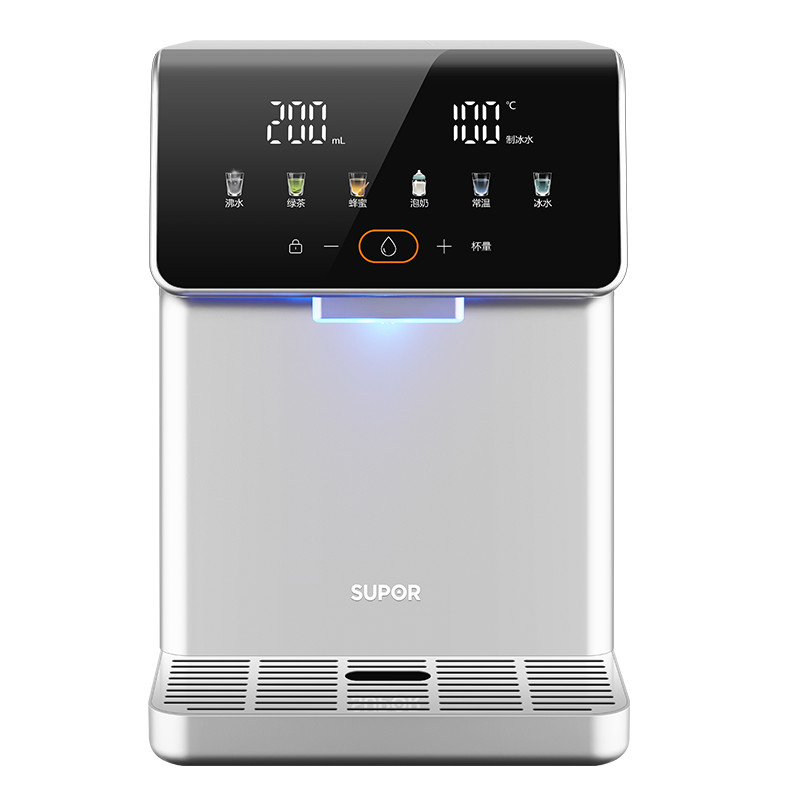 苏泊尔(SUPOR)即热式饮水机4L大容量台式家用直饮机制冷即热两用一体机富锶矿化泡奶保温杯SW-JR40T08PRO