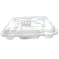 堡霓伐 透明 四格餐盒 BNF-LZ01 个