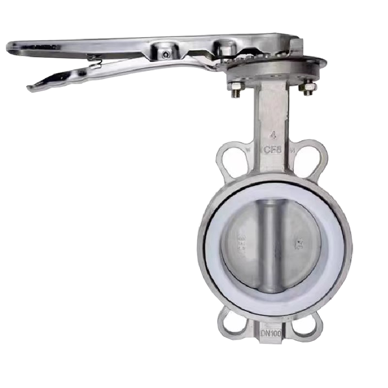 中锦科技 不锈钢手动对夹式蝶阀 定制 台