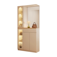 苏宁 质凡 现代简约隔断屏风柜门厅玄关鞋柜/ZF-XGG028/1000*350*2100mm