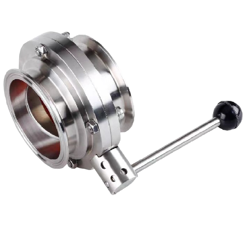 中锦科技 不锈钢卫生级快装蝶阀 定制 台