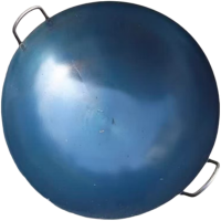 苏宁宜品熟铁无盖炒锅40cm大直径燃气灶专用不易粘锅健康烹饪