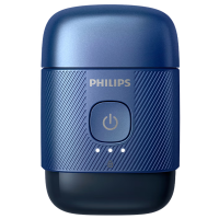 飞利浦(PHILIPS)剃须刀鹅卵石便携式电动刮胡刀 风驰切剃系统全身水洗生日礼物送男友送老公 S891/05 云雾蓝