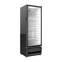 美的冰箱318展示柜冷藏保鲜柜风冷立式单门酒水饮料柜蛋糕柜鲜花柜水果便利店冰箱冰柜 SC-318GM(EB)黑色