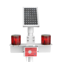 倬屹(ZHUOYI)ZWJ010 0.4W IP66 太阳能声光警示灯 红色+白色