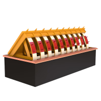 启功液压翻板路障机单位道路设施防撞阻车路障机 每米QG-JZLZJ18