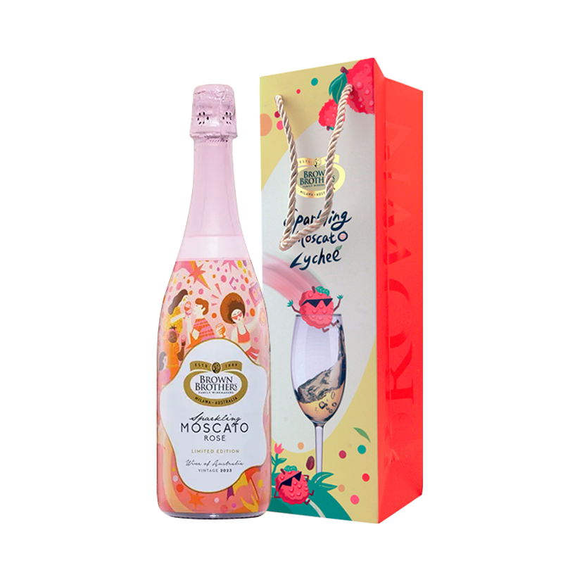 澳洲进口BrownBrothers布琅兄弟莫斯卡托桃红起泡葡萄酒限量版