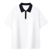 鸽护 短袖POLO bl l-白 件