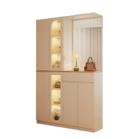 苏宁 质凡 现代简约隔断屏风柜门厅玄关鞋柜/ZF-XGG031/1600*350*2100mm