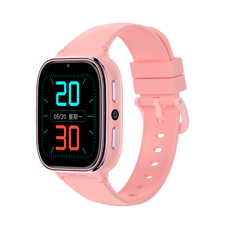 华硕a豆儿童智能电话手表A3全网通视频插卡通话支付微聊双摄拍照定位防水学生礼物 冰桃粉