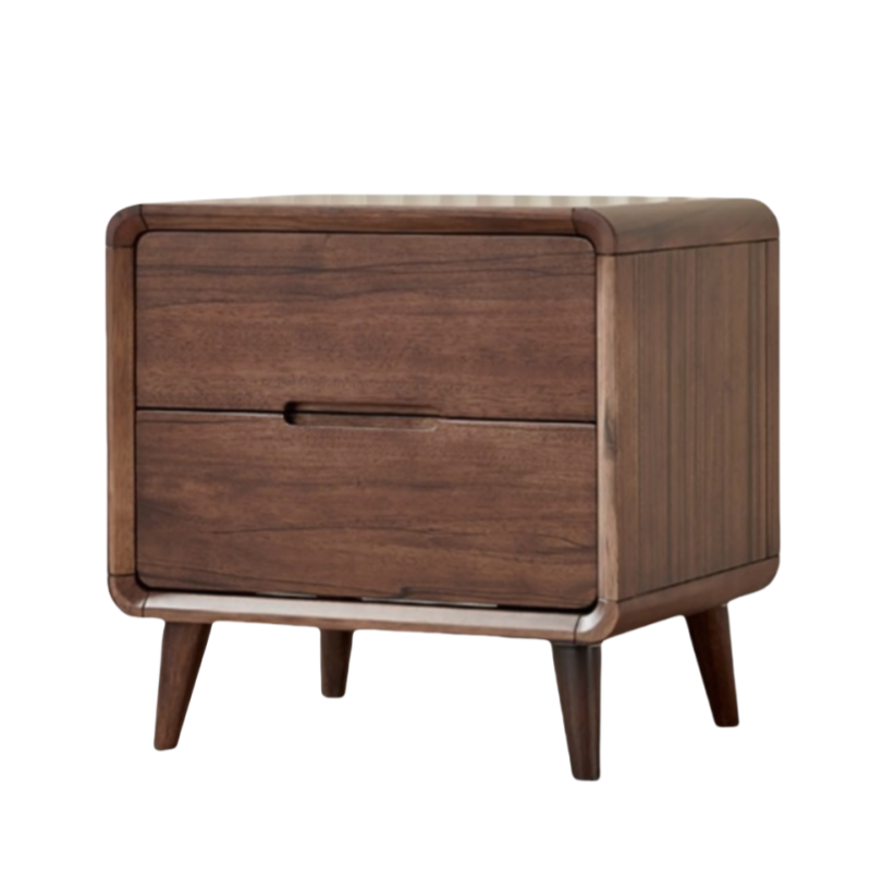 荺炬实木床头柜