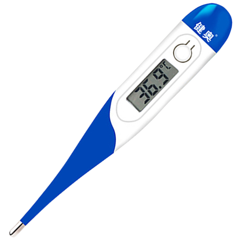 健奥电子体温计软头医用家用大人儿童腋下婴儿量测温计口腔成人温度表医用高精度探热针发烧量温器 T15SL
