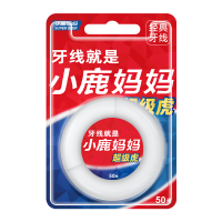小鹿妈妈(FAWN MUM)经典细滑牙线50M/卷*3卷 共150米