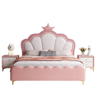 粉色公主床皇冠床女孩儿童房学生床小孩床儿童床公主床居家好物