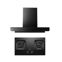 老板(Robam)[双子星E2P]欧式顶吸烟灶联动双腔变频大吸力油烟机28风量 E2P+D2P烟灶套餐 天然气