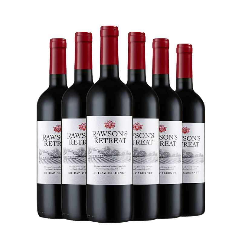 洛神山庄干红葡萄酒澳大利亚原瓶进口设拉子赤霞珠红酒整箱六支装750ml*6