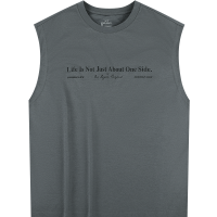 361°无袖背心男女同款新款透气新款宽松休闲上衣纯色圆领T恤