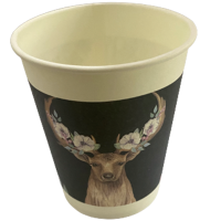 植巾 B120 250ml 加厚饮水纸杯 一次性纸杯 100.00 个/包 (计价单位:包) 深灰色