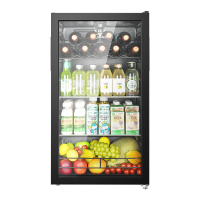 美的(Midea)95升冰吧冷藏家用客厅小冰箱办公室冰吧茶叶饮料水果蔬菜保鲜柜红酒柜JC-98GM(E)黑色