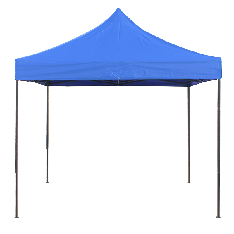 四脚遮阳棚棚防雨篷 户外帐篷伞 加强黑架 3*3米 蓝色 单位/个