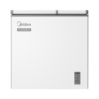 美的(Midea)冰柜179升双温冰柜家用冷藏冷冻两用小型冷柜双用商用卧式小冰箱BCD-179DKEM(E)极地白