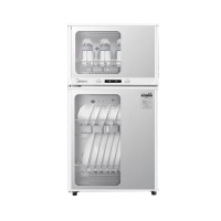美的(Midea)消毒柜家用 餐具碗柜碗筷消烘一体机 小型立式 婴儿奶瓶 77L三层 高温二星级 80G05
