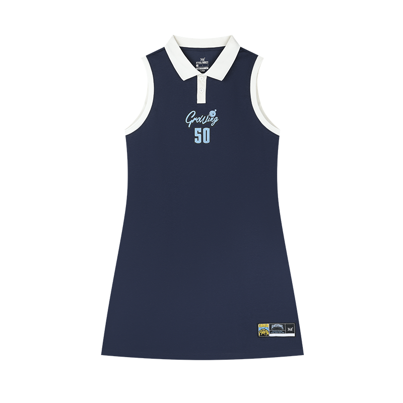 361°连衣裙夏季宽松透气冰感连衣裙时尚潮流学院风裙子女