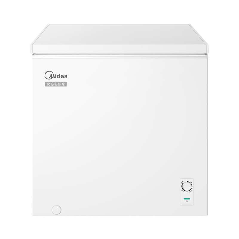 美的(Midea)冷柜203升卧式商用家用冰柜大冷冻柜单温冷藏柜囤货保鲜冰柜一级能效BD/BC-203KMB(E)极地白