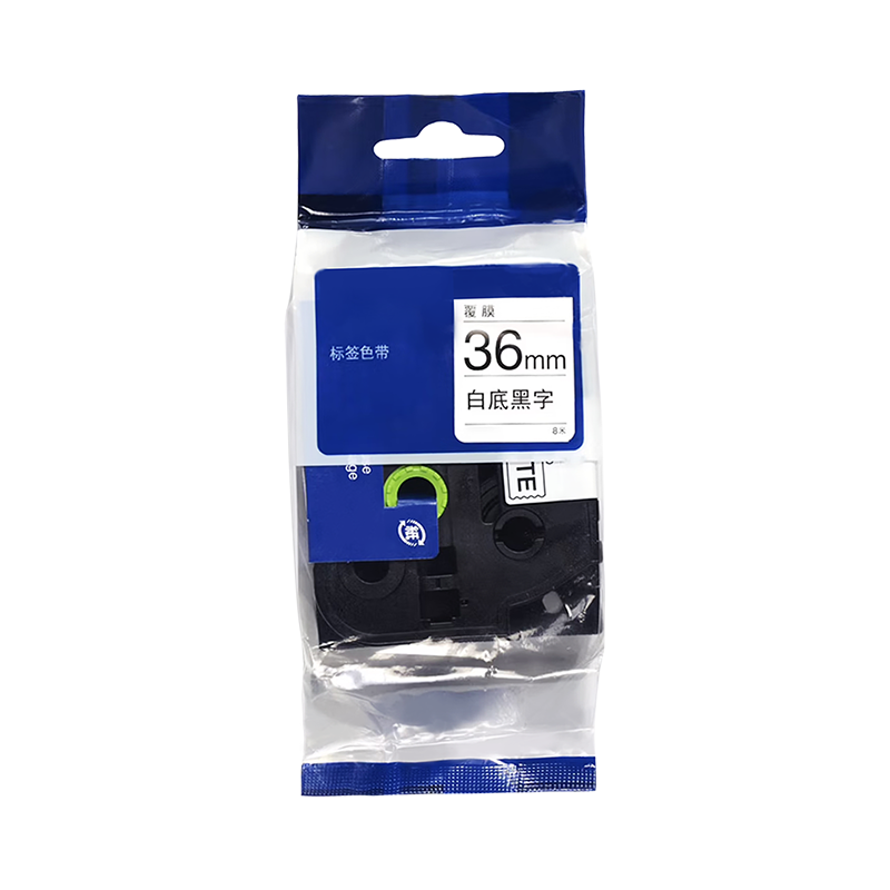 鸿灵睿芯 RX-HLSD03 36mm*8m 通用型 标签打印机色带 (计价单位:支) 白底黑字