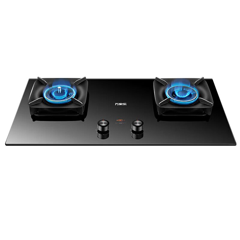 万家乐 燃气灶JZT-AC9 家用天然气智能定时灶5.2kw嵌入式台式两用燃气灶具双灶 天然气