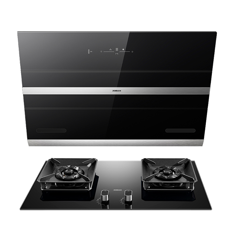 老板(ROBAM)油烟机烟灶套餐两件套侧吸触控式挥手爆炒23.5立方抽油烟机5.2kW灶具厨电套装27A3H+57B6D