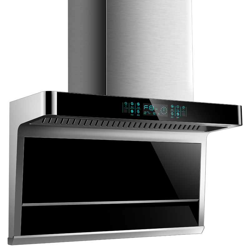 [上门安装]欢呼好太太32m³大吸力7字型顶侧双吸抽油烟机侧吸式 自动清洗烟雾感应单烟机上门安装