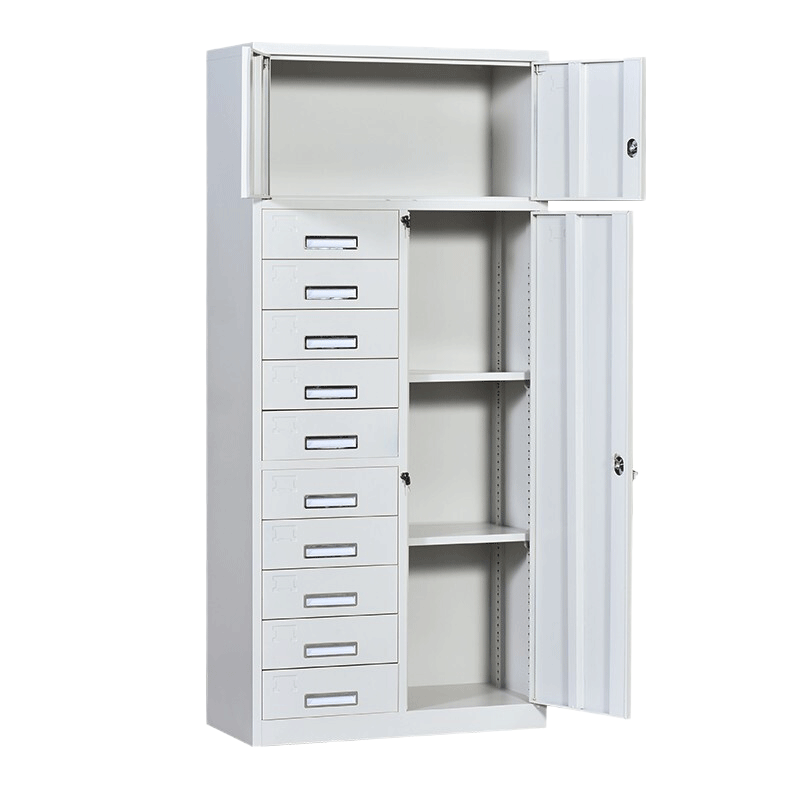豫众诺 钢制文件柜 三门十斗柜 台
