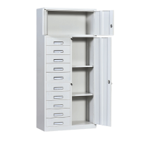 豫众诺 钢制文件柜 三门十斗柜 台