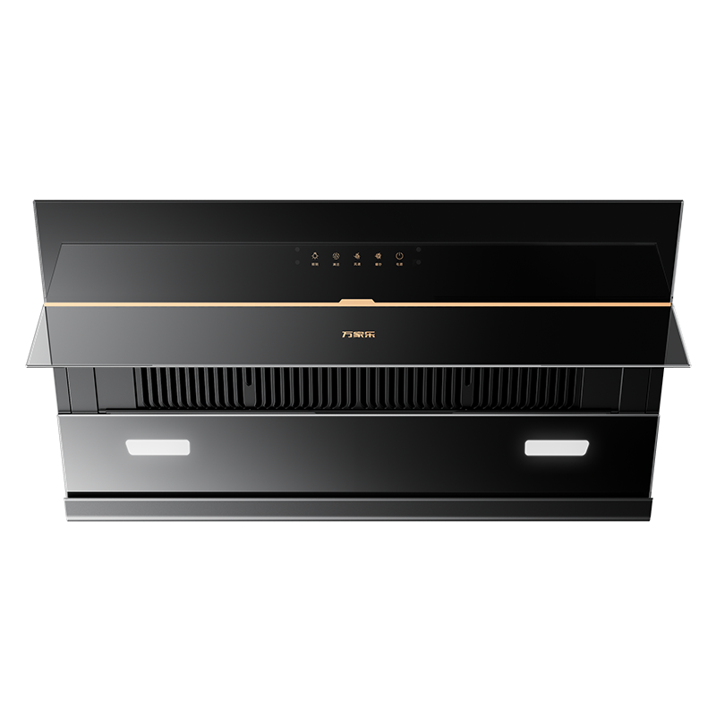 万家乐[小飓风J1R2]侧吸式21立方小尺寸大吸力超薄平嵌家用挥手自清洁抽排油烟机