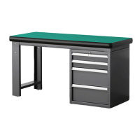 鑫睿辉 重型工作台 固定四抽1.8m 台