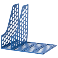 齐心 ZB0036 资料架 四格 蓝 单个装