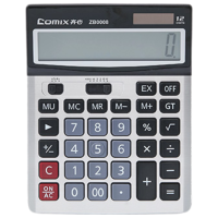 齐心 ZB0008 全能办公计算器 银 单个装