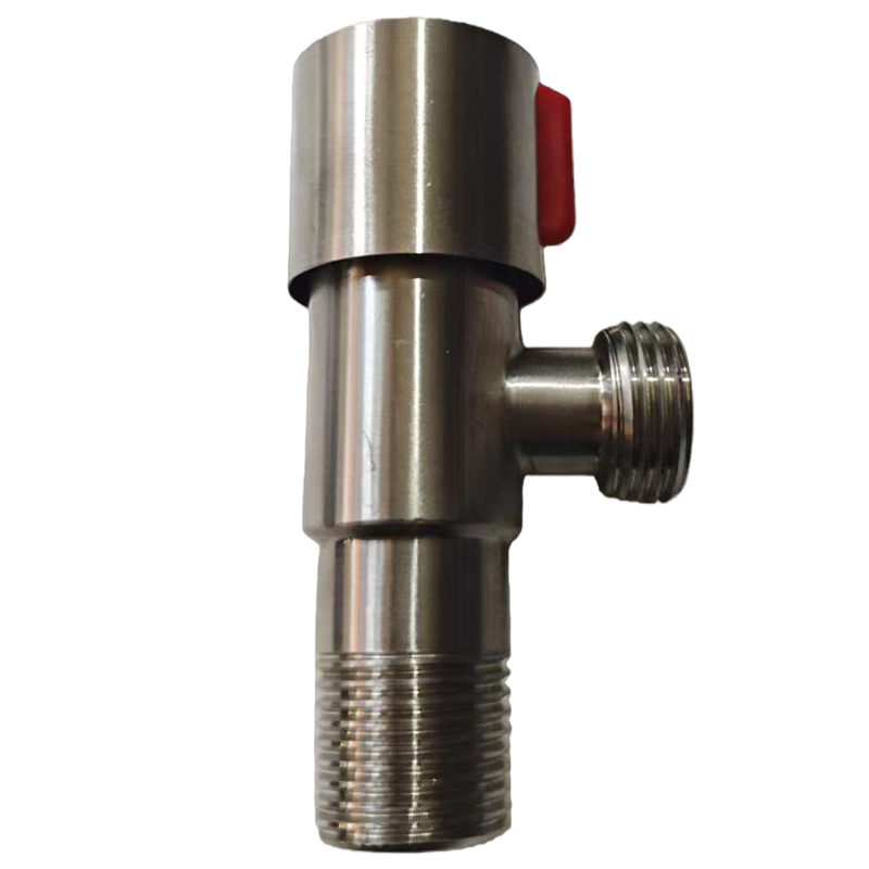 DERKAHE 304不锈钢三角阀 4分通用红轮 个