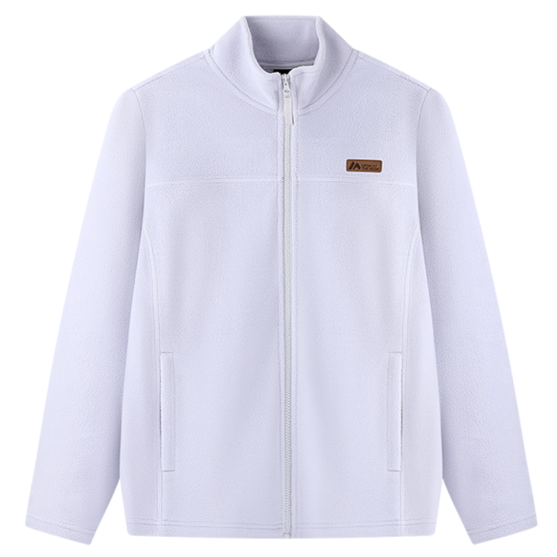 361°运动针织外套女新款摇粒绒外套舒适常规上衣