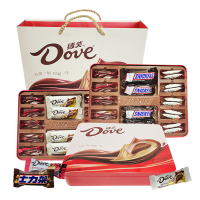 德芙丝滑牛奶巧克力24颗铁盒装结婚喜糖伴手礼物节日生日礼盒装