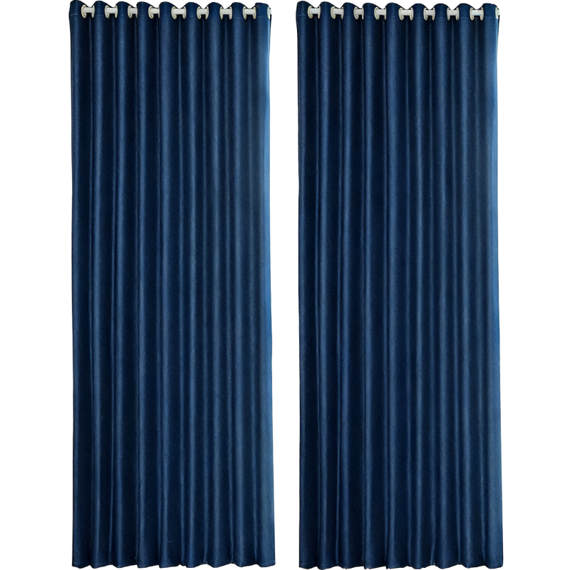 山之只 加厚全遮光棉麻窗帘 1*1m 平方米