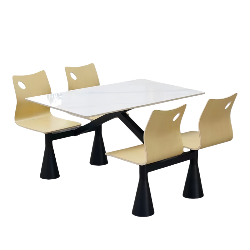 宜掌柜 连体餐桌椅